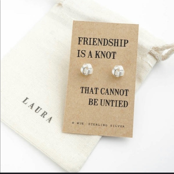 Friendship is a knot “ Earrings - Picture 4 of 4